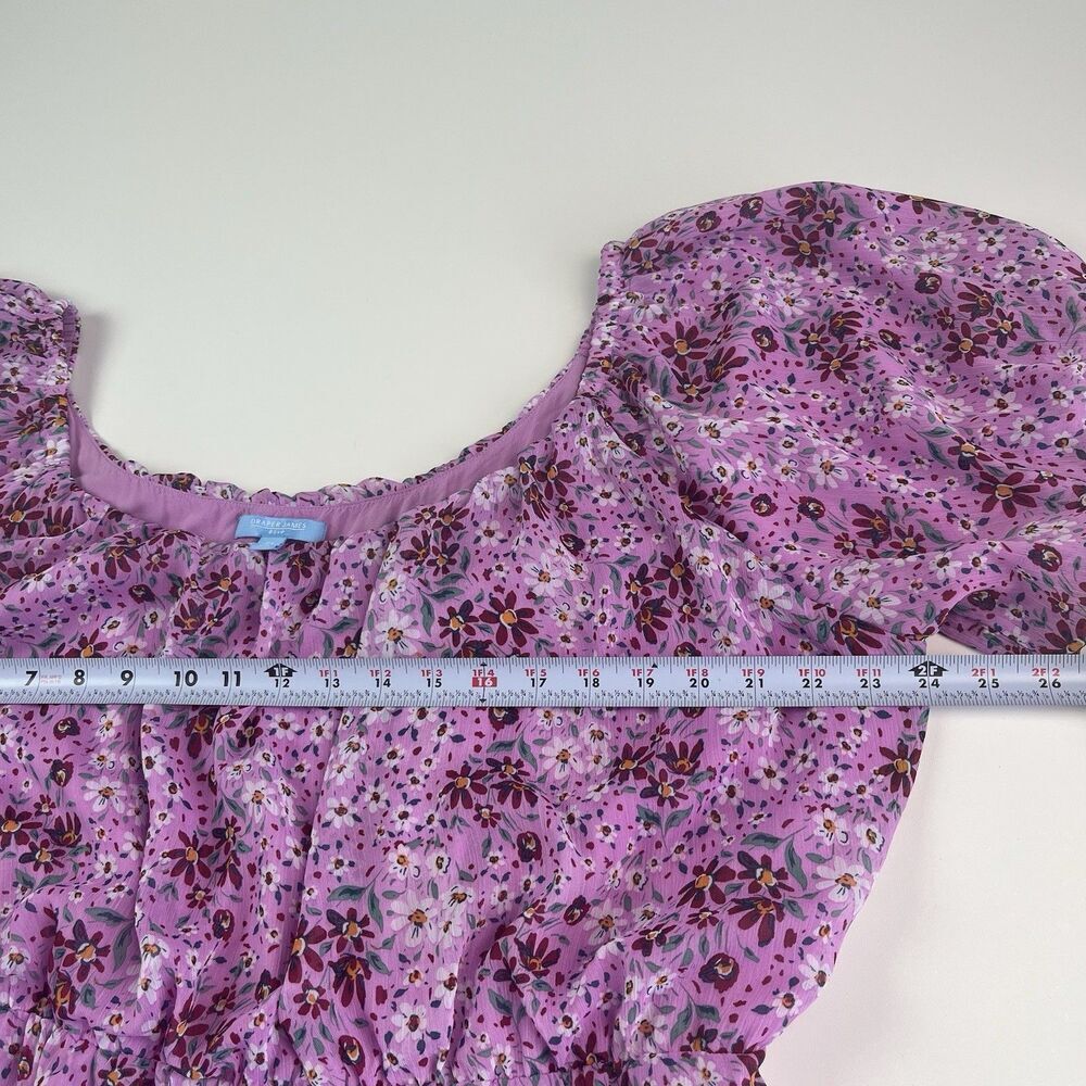 Draper James Ditsy Floral Tiered Maxi Dress size 2X Cottagecore Peasant Prairie - Picture 6 of 13